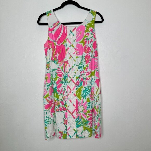 Lilly Pulitzer Cathy Sleeveless Shift in Don’t Give a Cluck Size 8 - Picture 3 of 8